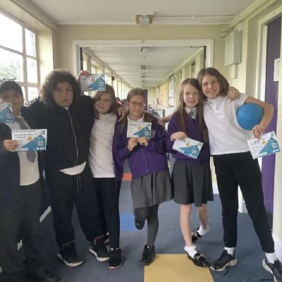 Some children from Year 5 attended a dodgeball tournament.